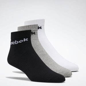 Skarpetki Męskie Reebok Active Core Ankle Białe/Czarne/Szare PL 67SVELZ